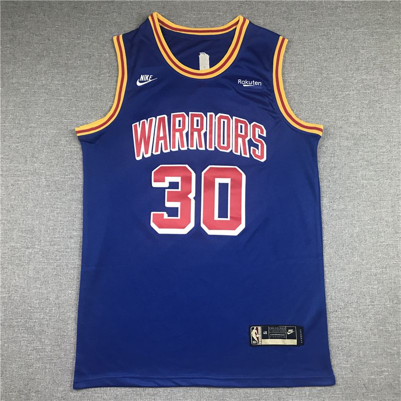Men Golden State Warriors 30 Curry Blue Nike 2022 Game NBA Jersey